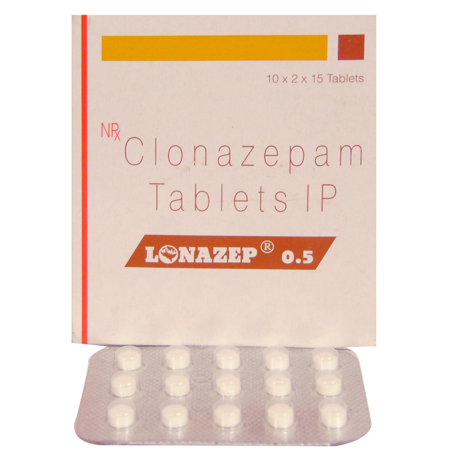 Lonazep 0.5 Tablet 15's, Pack of 15 TABLETS Lonazep 0.5 Tablet 15's, Pack of 15 TABLETS