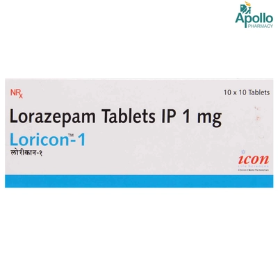 LORICON 1MG TABLET, Pack of 10 TABLETS