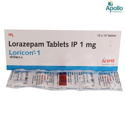 LORICON 1MG TABLET, Pack of 10 TABLETS