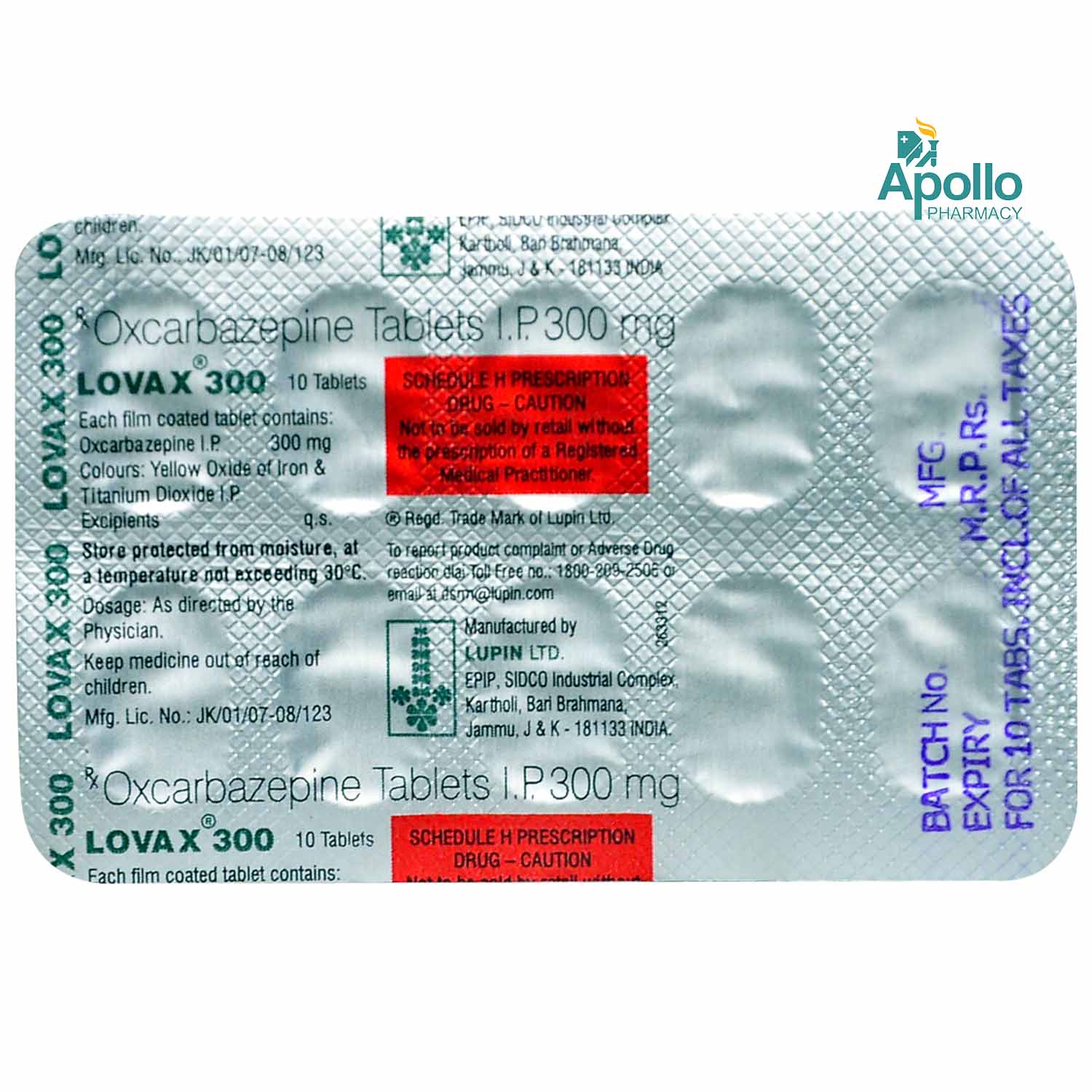 Lovax 300 Tablet 10's, Pack of 10 TABLETS Lovax 300 Tablet 10's, Pack of 10 TABLETS