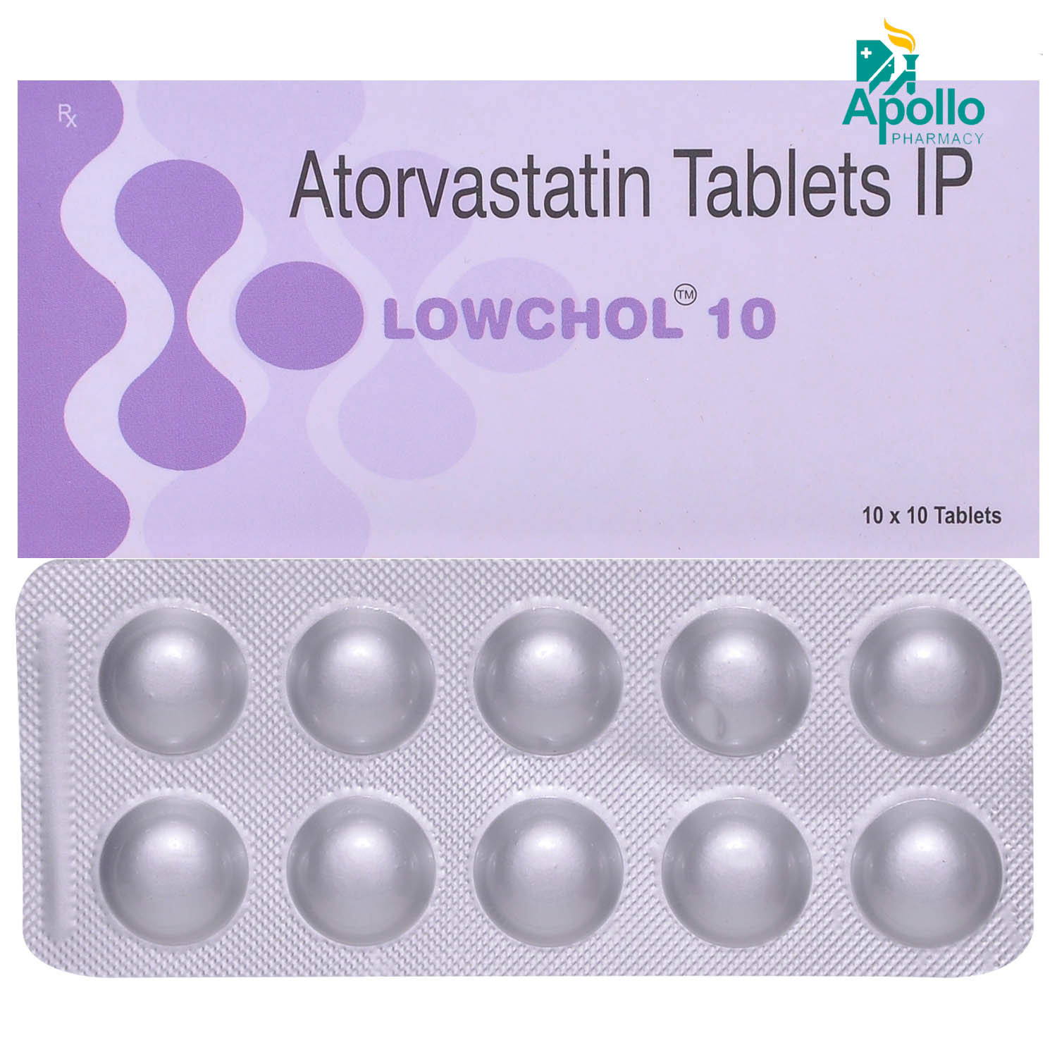 Lowchol 10 Tablet 10's, Pack of 10 TabletS Lowchol 10 Tablet 10's, Pack of 10 TabletS