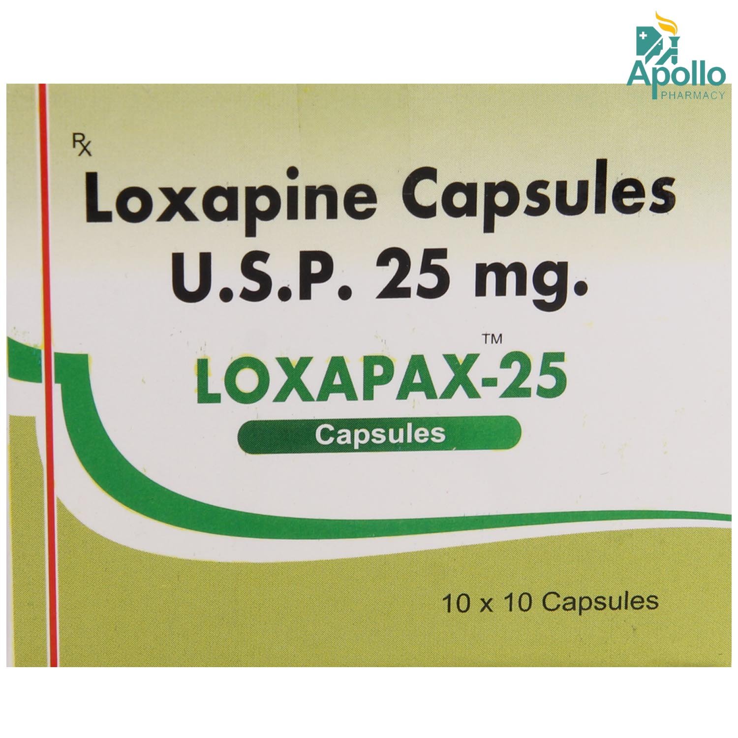 Loxapax-25 Capsule 10's, Pack of 10 CAPSULES Loxapax-25 Capsule 10's, Pack of 10 CAPSULES