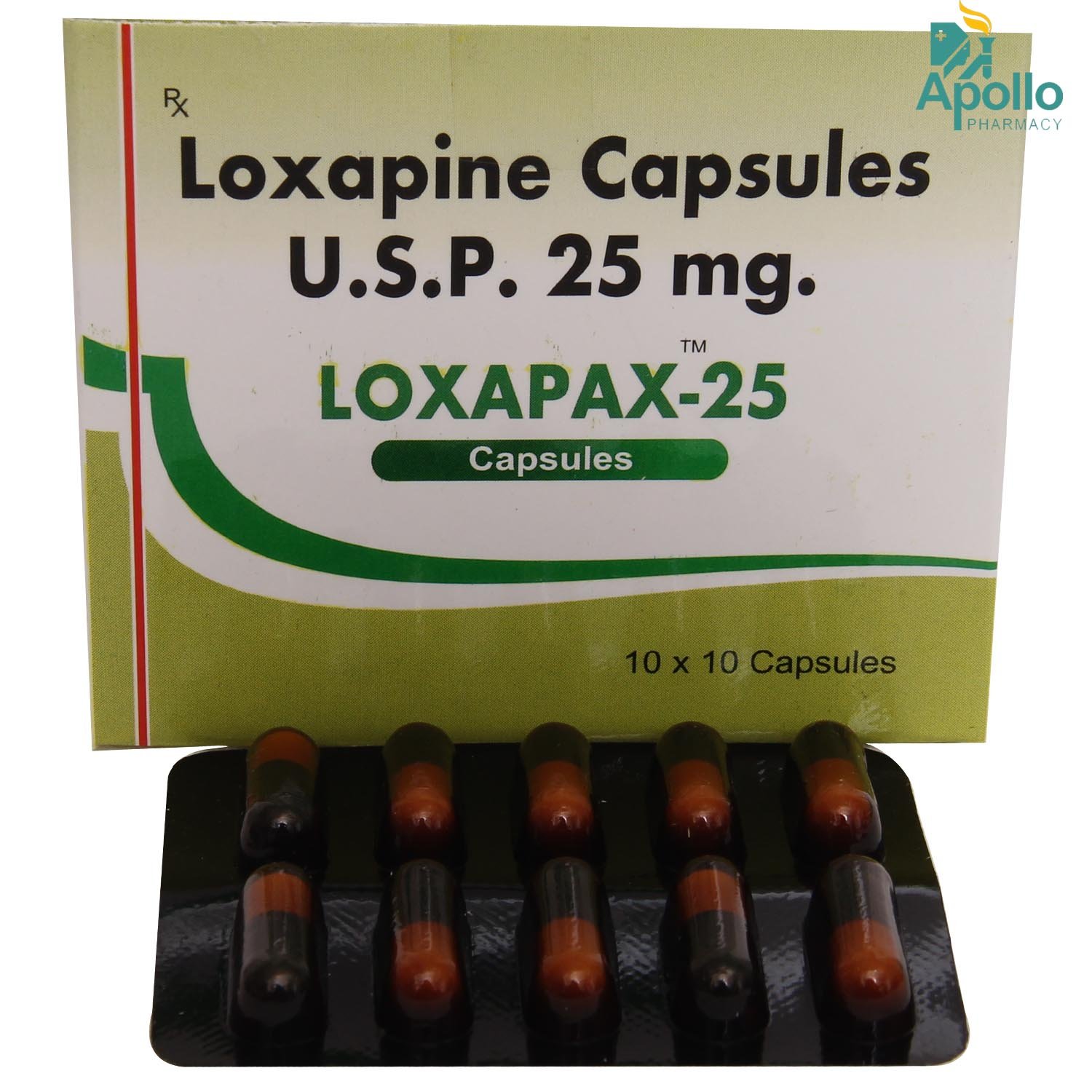 Loxapax-25 Capsule 10's, Pack of 10 CAPSULES Loxapax-25 Capsule 10's, Pack of 10 CAPSULES