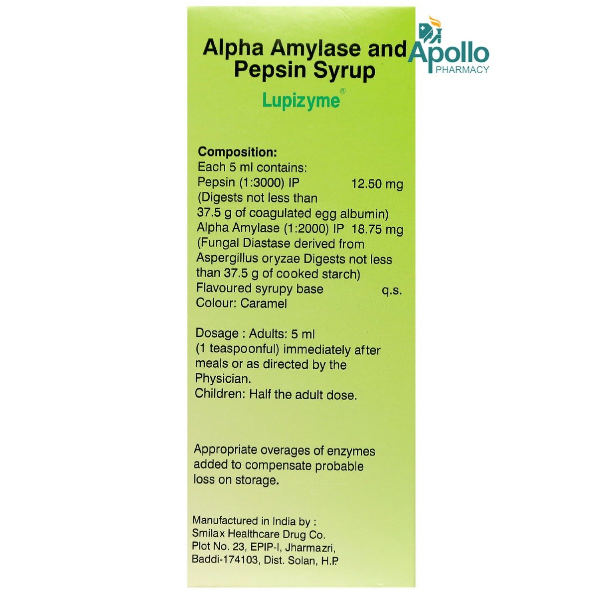 Lupizyme Syrup 200 ml, Pack of 1 Lupizyme Syrup 200 ml, Pack of 1