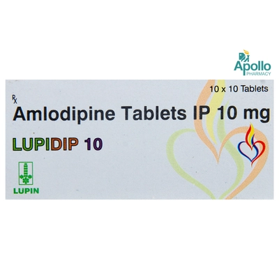 LUPIDIP 10MG TABLET, Pack of 10 TABLETS