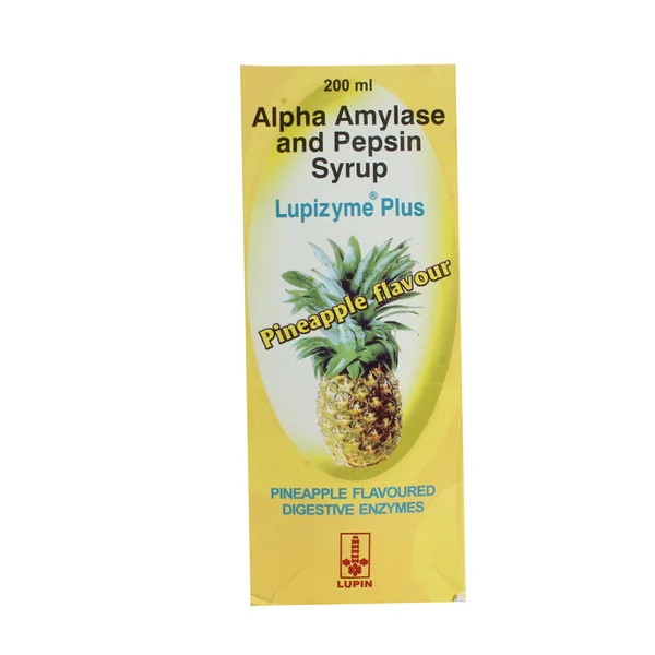 Lupizyme Plus Pineapple Syrup 200 ml, Pack of 1