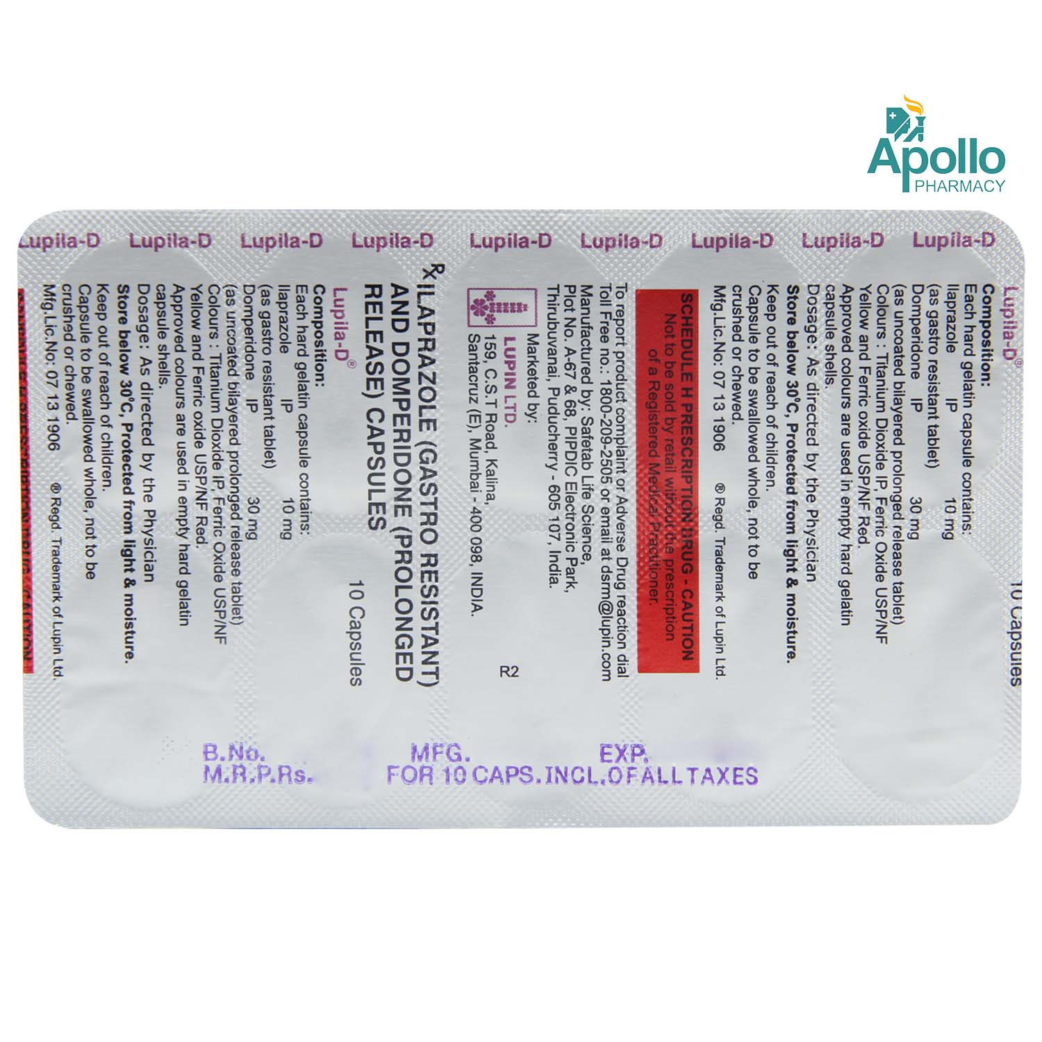 Lupila-D Capsule 10's, Pack of 10 CAPSULES Lupila-D Capsule 10's, Pack of 10 CAPSULES