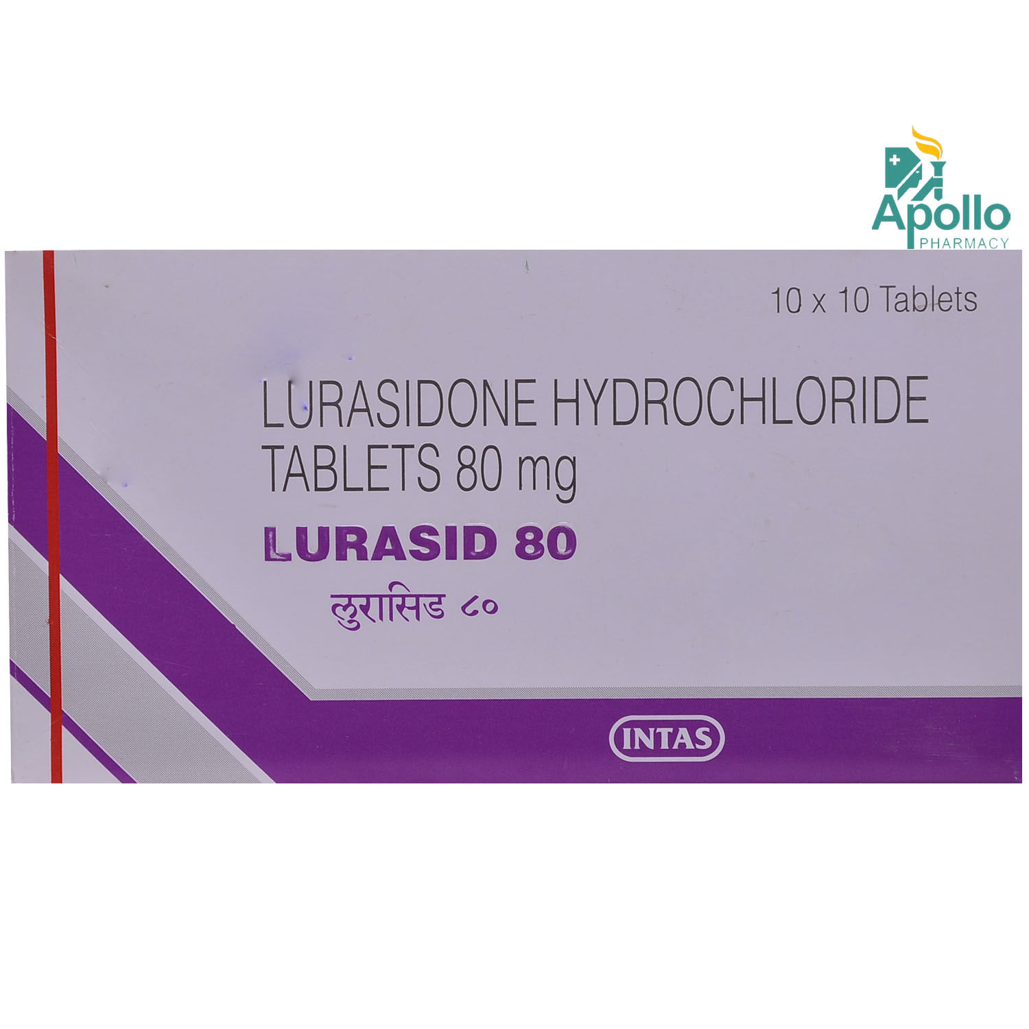 Buy LURASID 80MG TABLET 10'S  Online