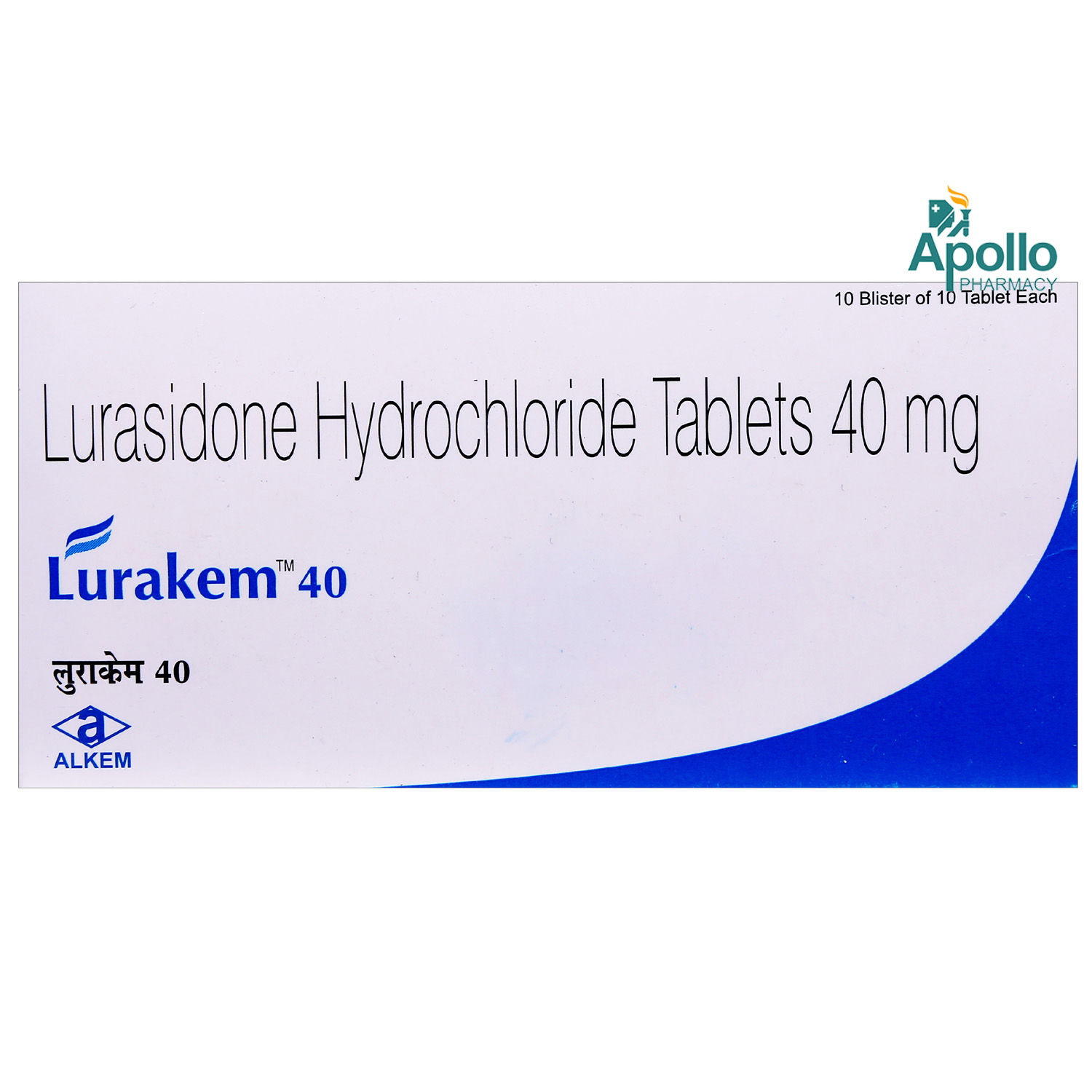 Buy LURAKEM 40MG TABLET 10'S  Online