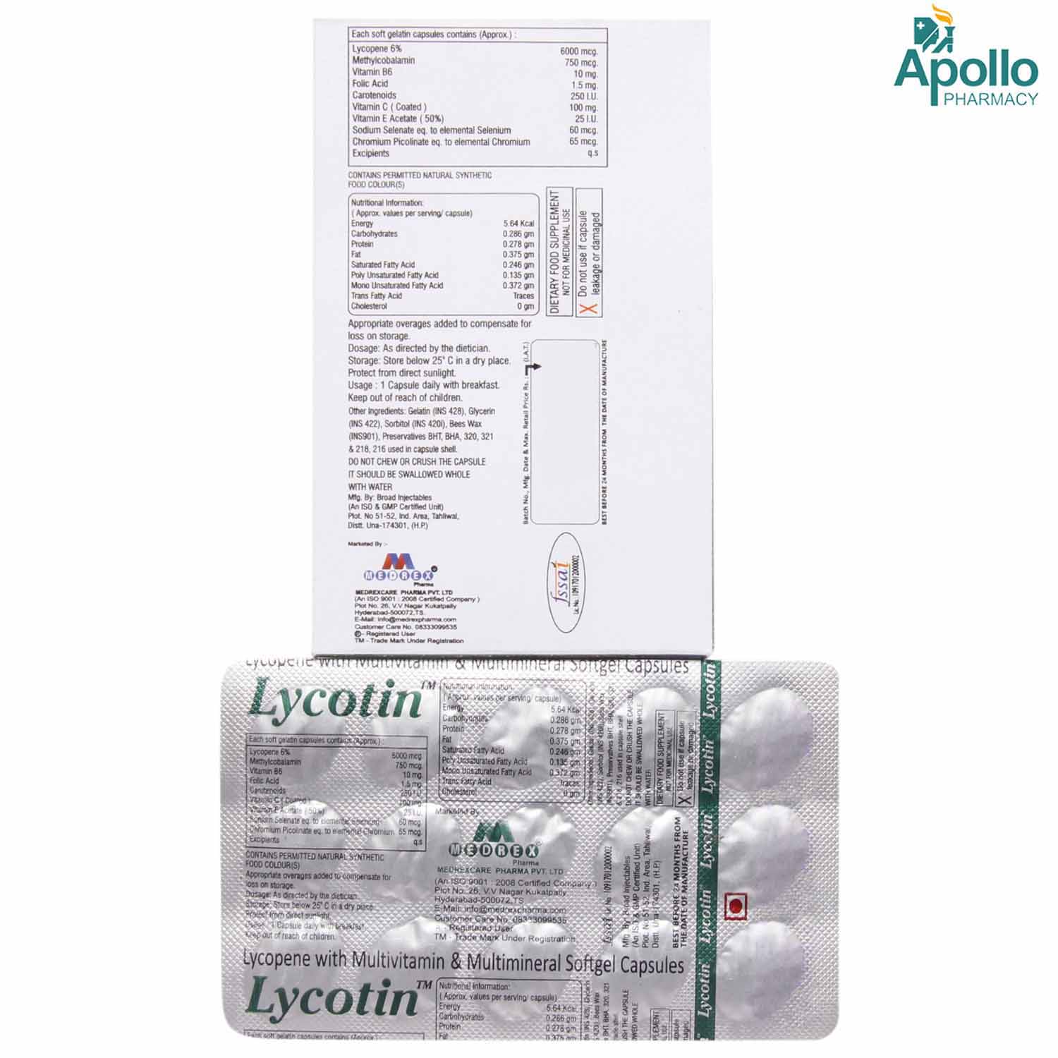 Lycotina Capsule 15's, Pack of 15 Lycotina Capsule 15's, Pack of 15
