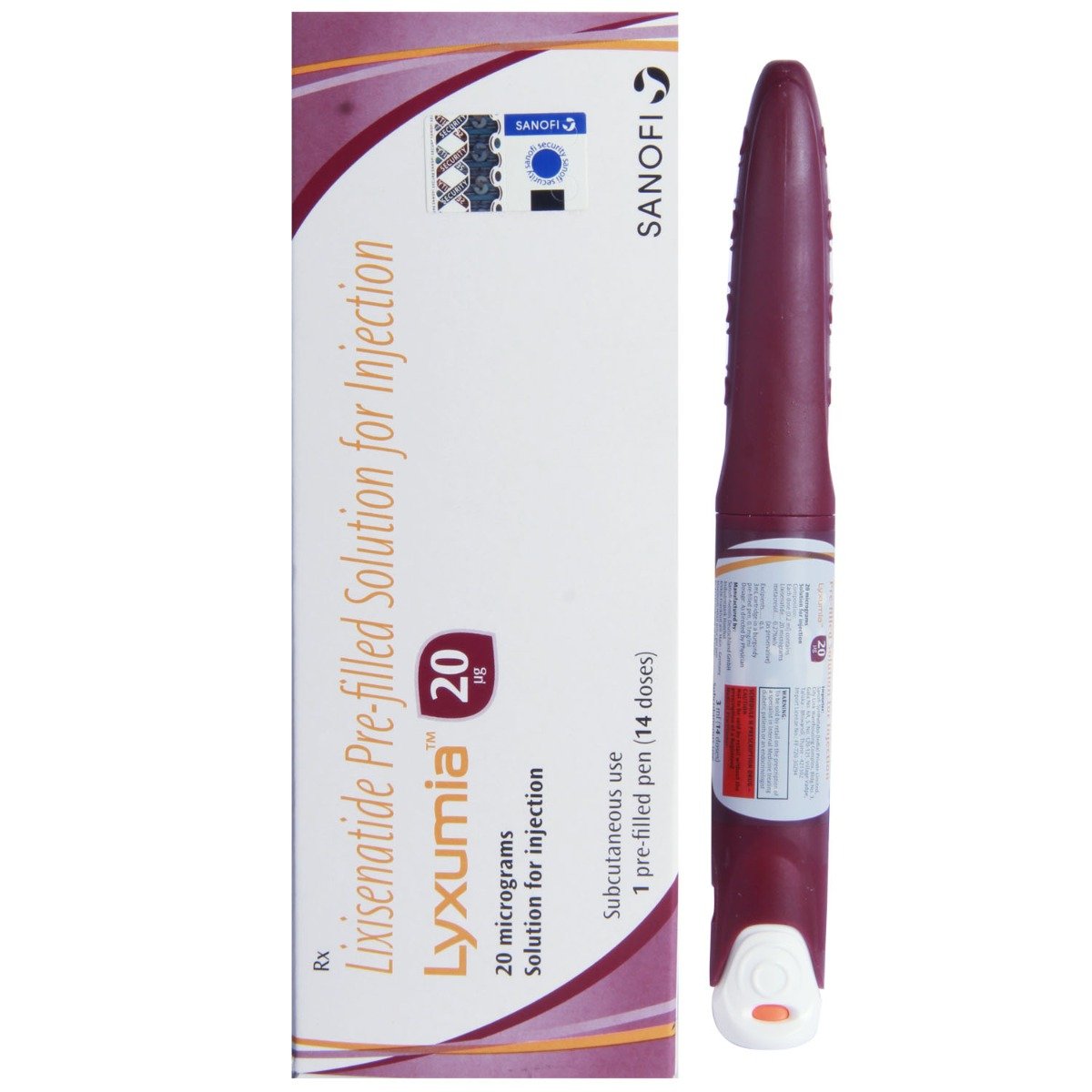 LYXUMIA 20 PRE FILLED PEN INJECTION , Pack of 1 INJECTION LYXUMIA 20 PRE FILLED PEN INJECTION , Pack of 1 INJECTION