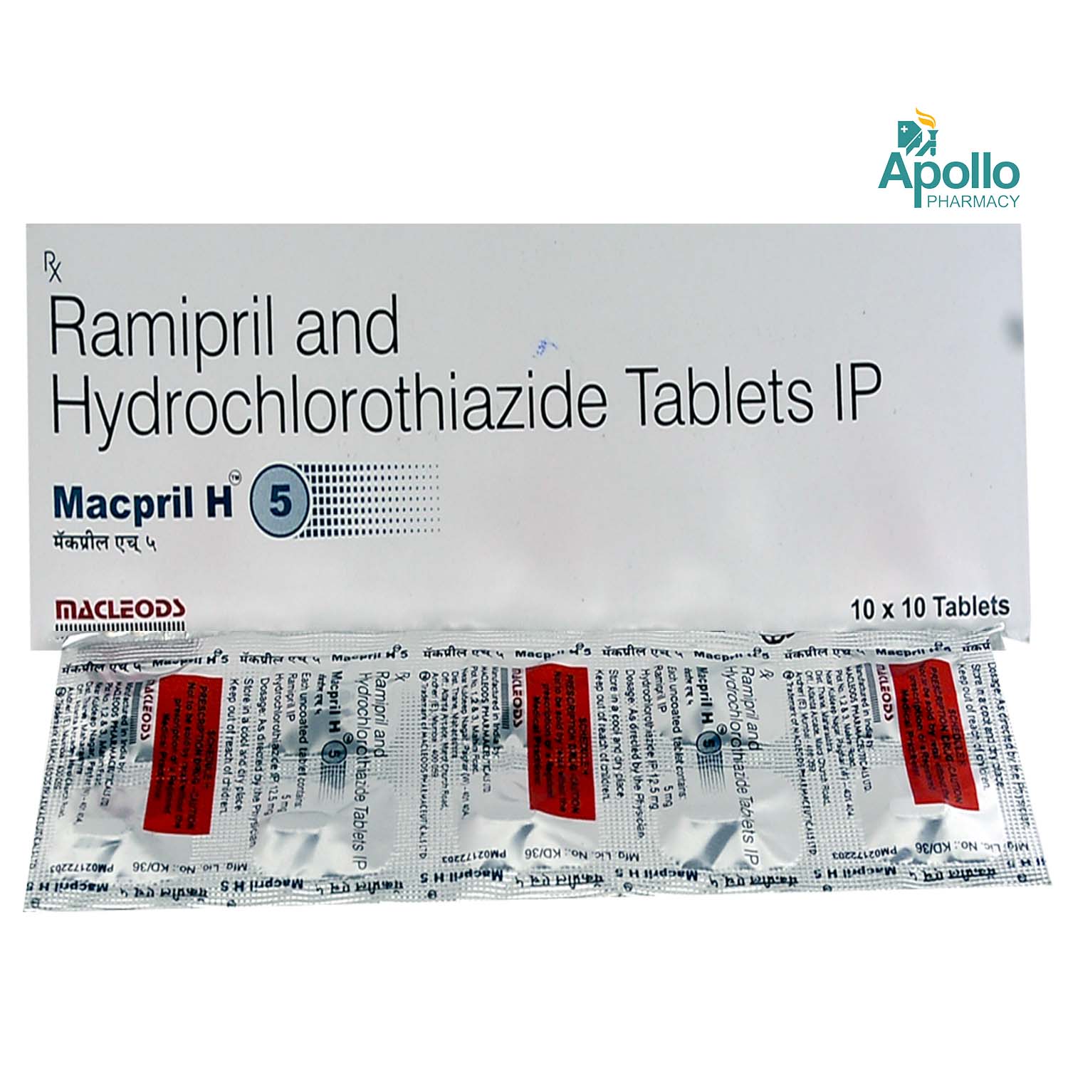 Macpril H 5 Tablet 10's, Pack of 10 Macpril H 5 Tablet 10's, Pack of 10