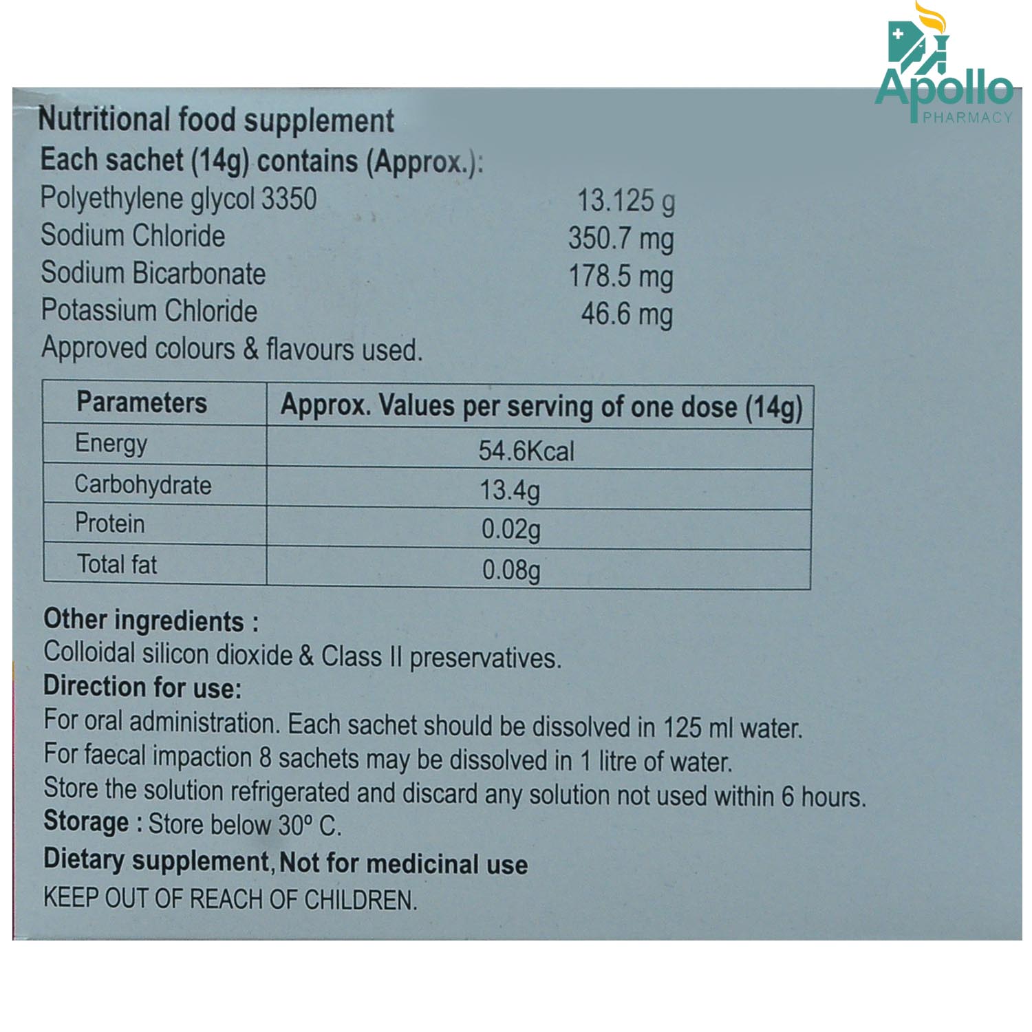 MACROGOL SACHET 14GM, Pack of 1 MACROGOL SACHET 14GM, Pack of 1