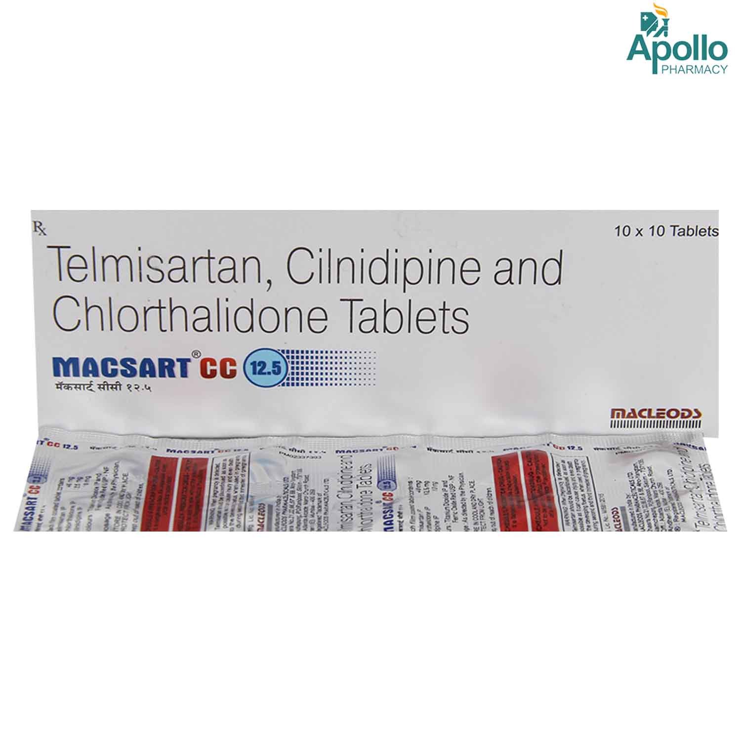 Macsart CC 12.5 Tablet 10's, Pack of 10 TabletS Macsart CC 12.5 Tablet 10's, Pack of 10 TabletS