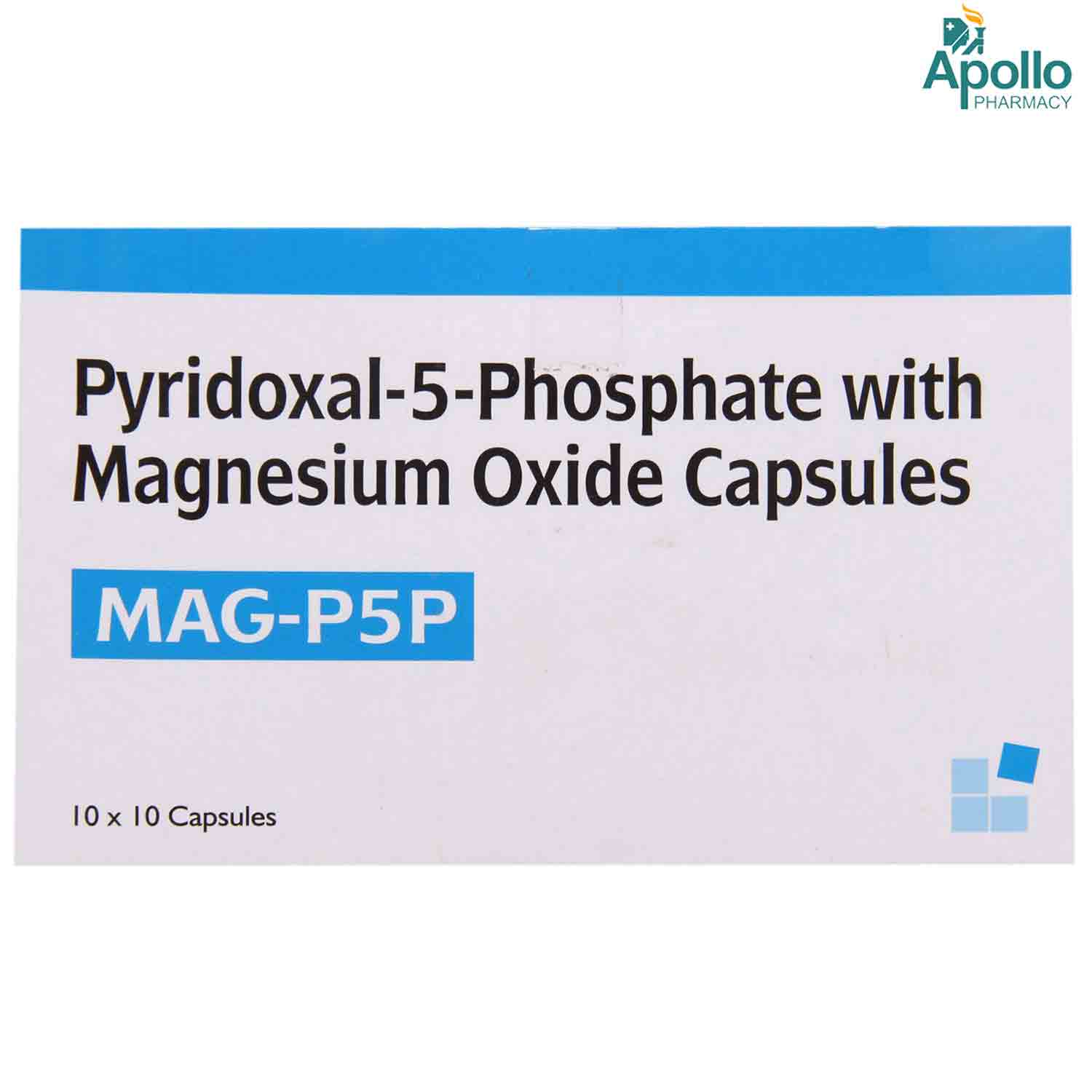 MAG-P5P Capsule 10's, Pack of 10 TABLETS MAG-P5P Capsule 10's, Pack of 10 TABLETS