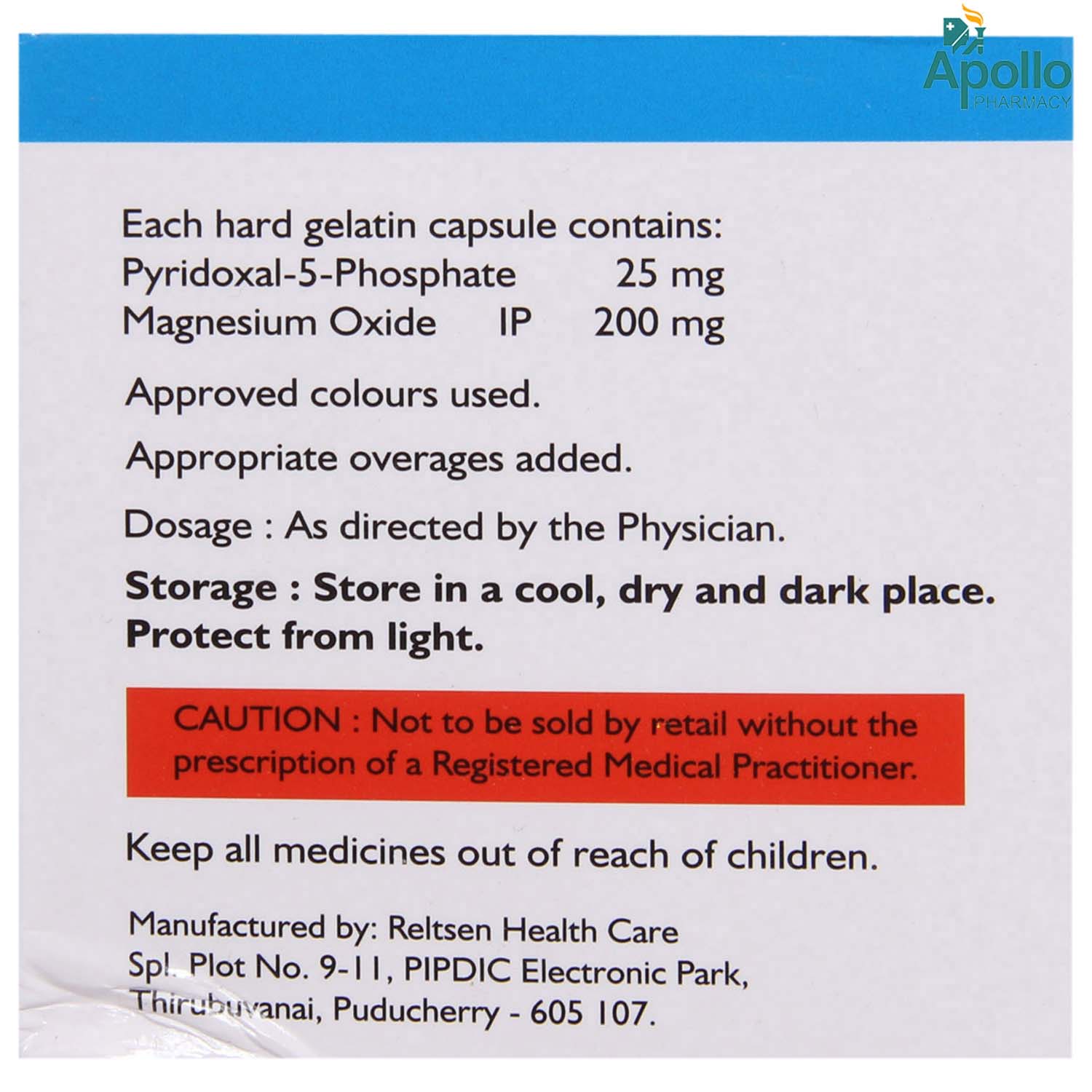 MAG-P5P Capsule 10's, Pack of 10 TABLETS MAG-P5P Capsule 10's, Pack of 10 TABLETS
