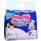 MamyPoko Extra Absorb Diaper Pants XL, 18 Count, Pack of 1