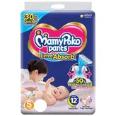 MamyPoko Extra Absorb Diaper Pants Small, 30 Count, Pack of 1