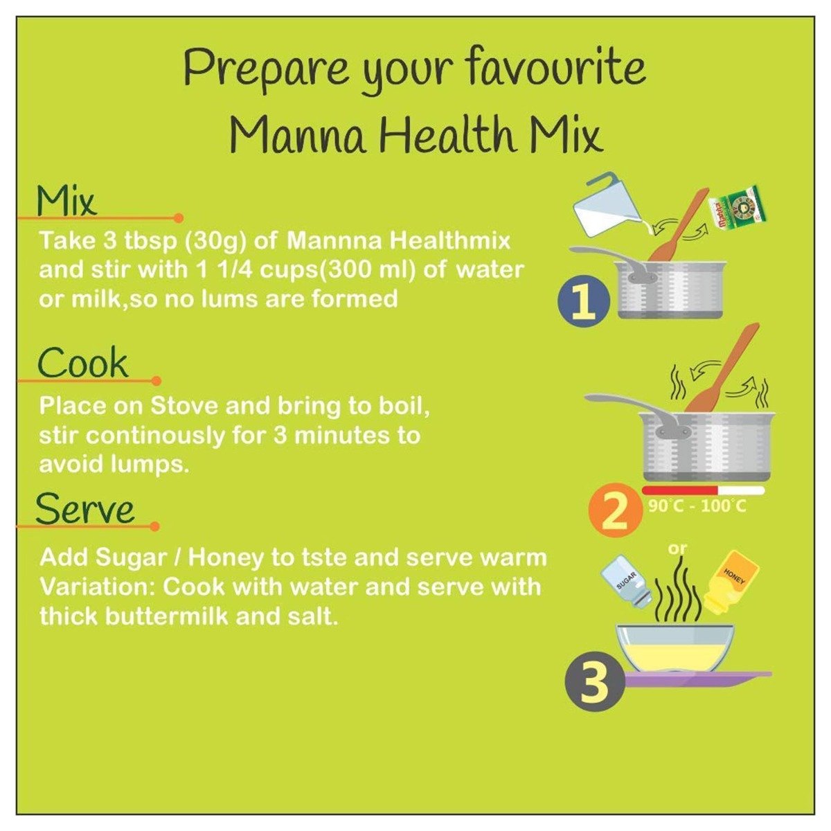 Manna Health Mix, 500 gm, Pack of 1 Manna Health Mix, 500 gm, Pack of 1