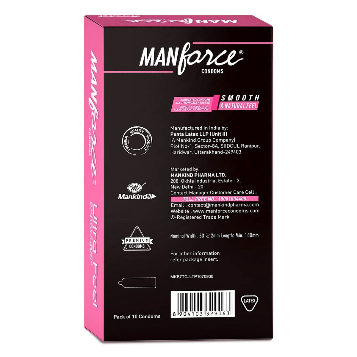 Manforce Ultra Feel Bubble Gum Condoms, 10 Count, Pack of 1 Manforce Ultra Feel Bubble Gum Condoms, 10 Count, Pack of 1