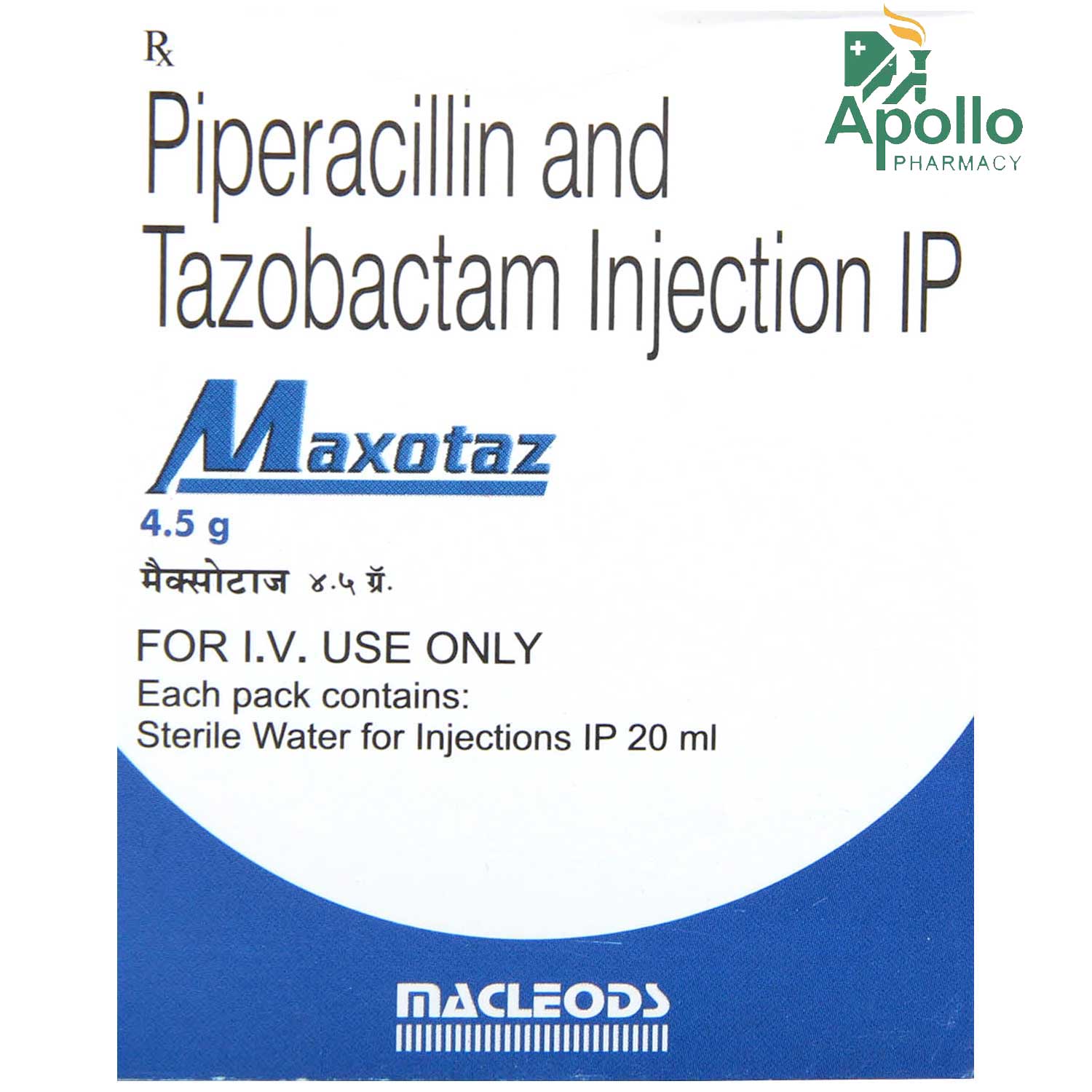 Buy Maxotaz 4.5gm Injection 1's Online