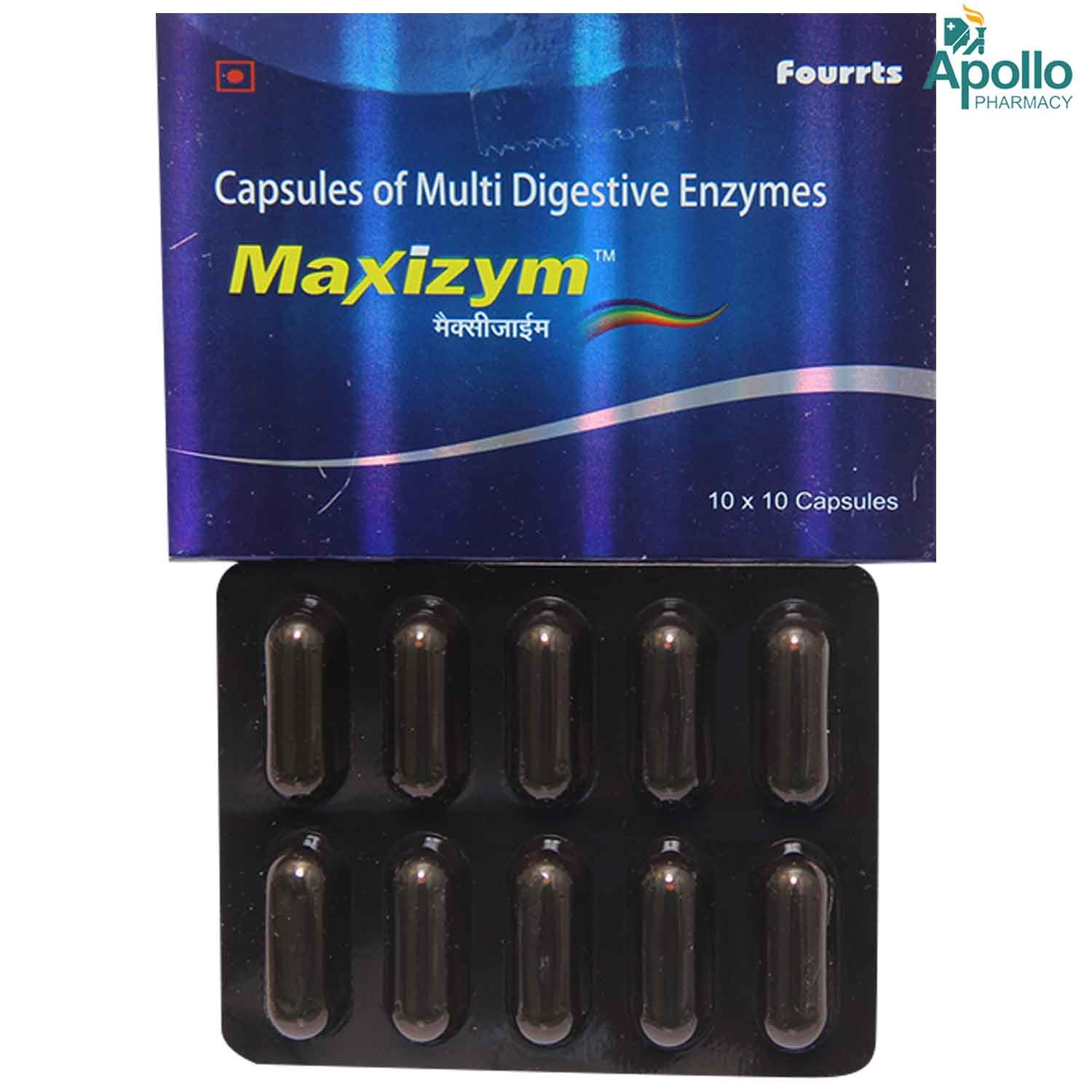 MAXIZYM CAPSULE 10'S , Pack of 10 CapsuleS MAXIZYM CAPSULE 10'S , Pack of 10 CapsuleS