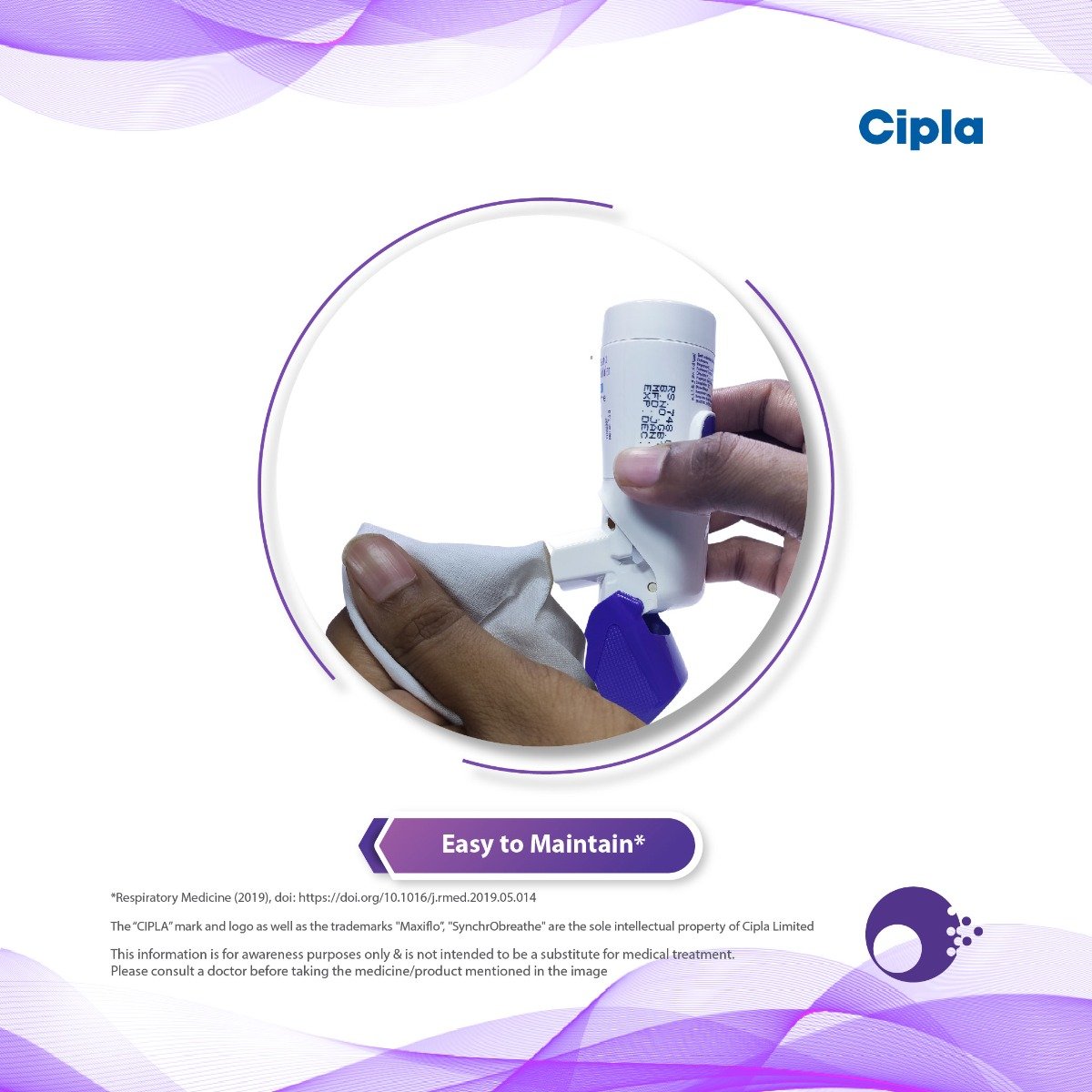 Maxiflo 250 Synchrobreathe Inhaler 120 mdi, Pack of 1 INHALER Maxiflo 250 Synchrobreathe Inhaler 120 mdi, Pack of 1 INHALER