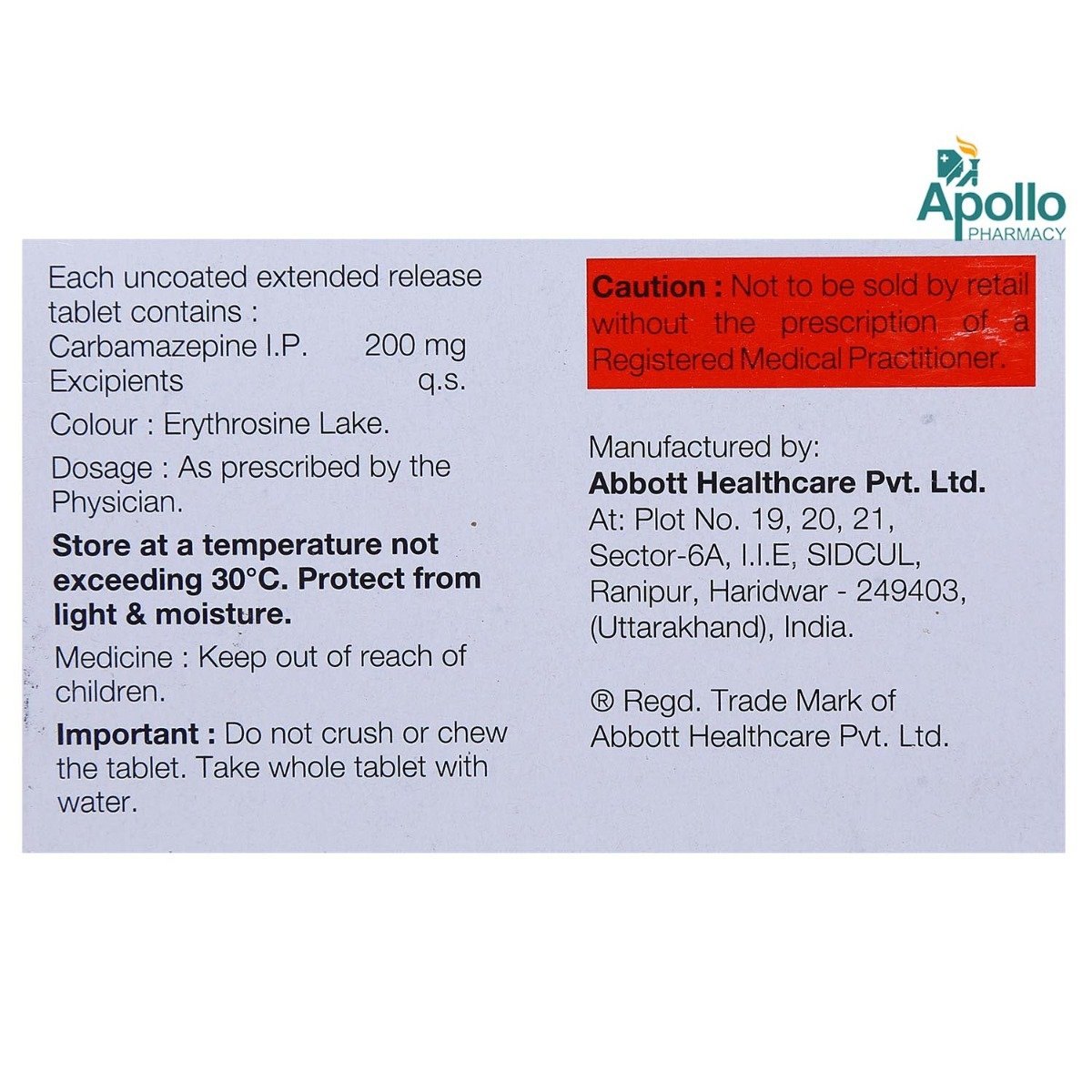 Mazetol SR 200 Tablet 15's, Pack of 15 TABLETS Mazetol SR 200 Tablet 15's, Pack of 15 TABLETS