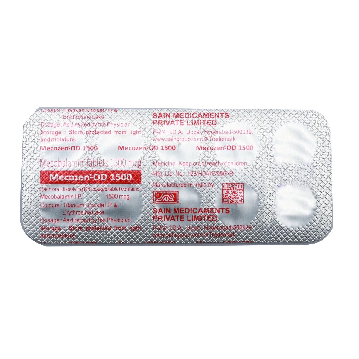 Mecozen OD 1500 Tablet 10's, Pack of 10 TabletS Mecozen OD 1500 Tablet 10's, Pack of 10 TabletS