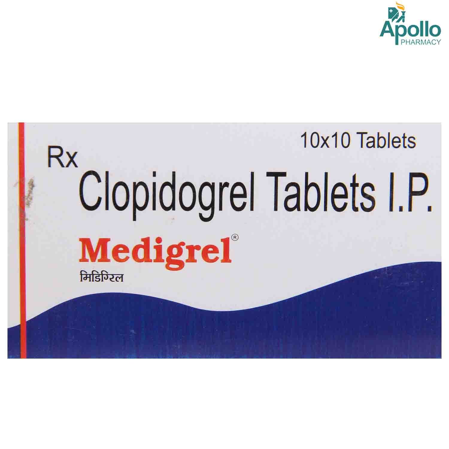 Medigrel Tablet 10's, Pack of 10 TabletS Medigrel Tablet 10's, Pack of 10 TabletS