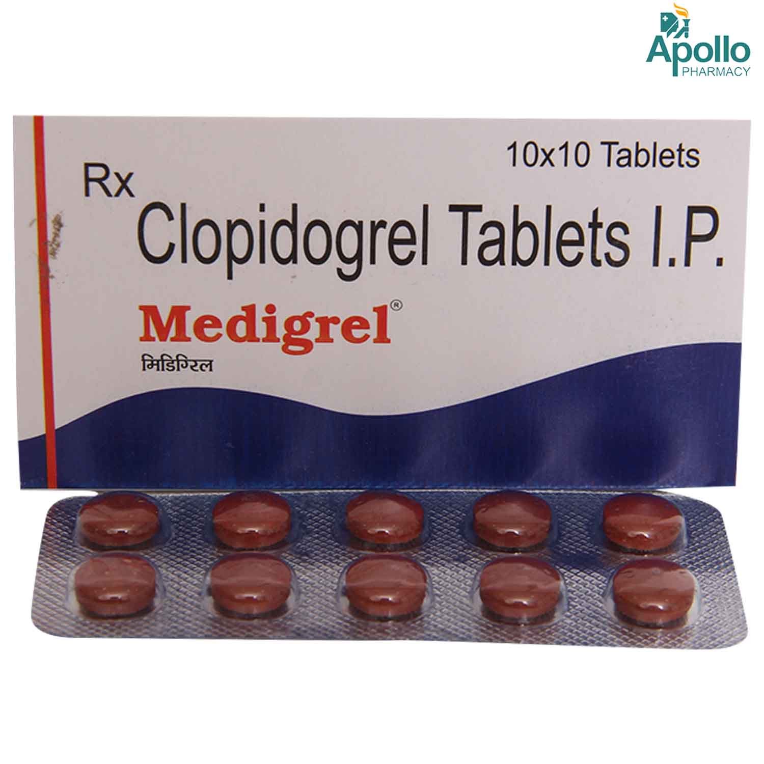 Medigrel Tablet 10's, Pack of 10 TabletS Medigrel Tablet 10's, Pack of 10 TabletS
