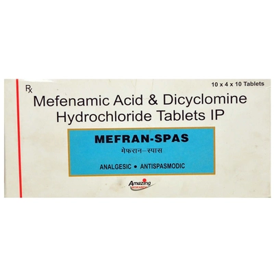 MEFRAN SPAS TABLET, Pack of 10 TABLETS