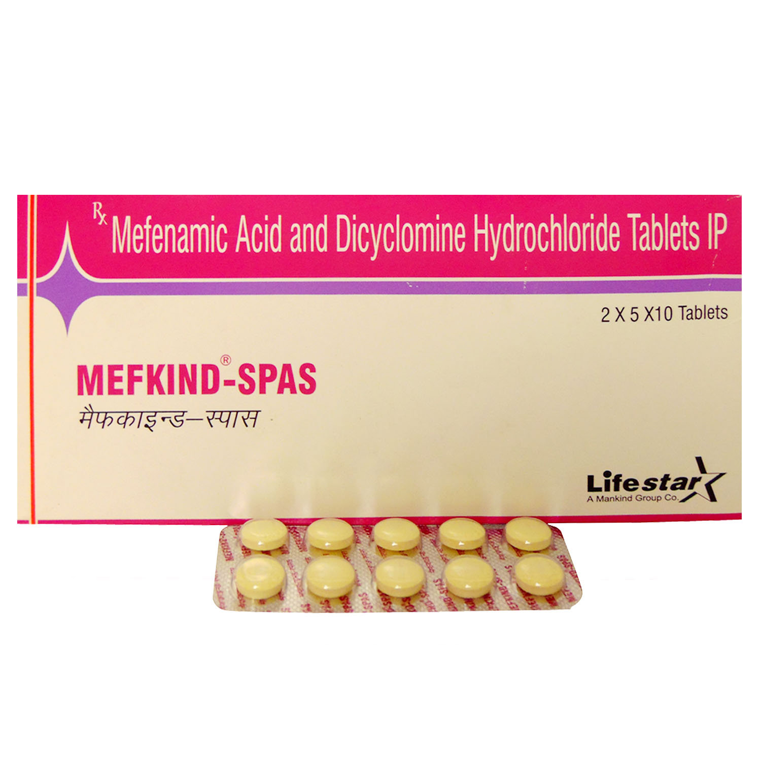 Mefkind-Spas Tablet 10's, Pack of 10 TABLETS Mefkind-Spas Tablet 10's, Pack of 10 TABLETS