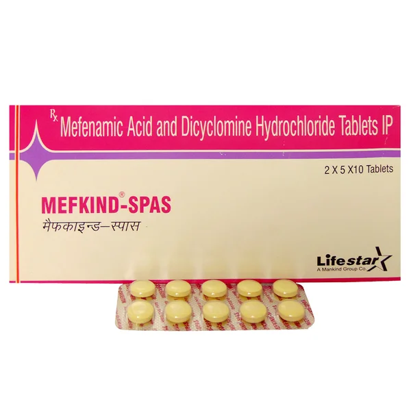 Mefkind-Spas Tablet 10's, Pack of 10 TABLETS