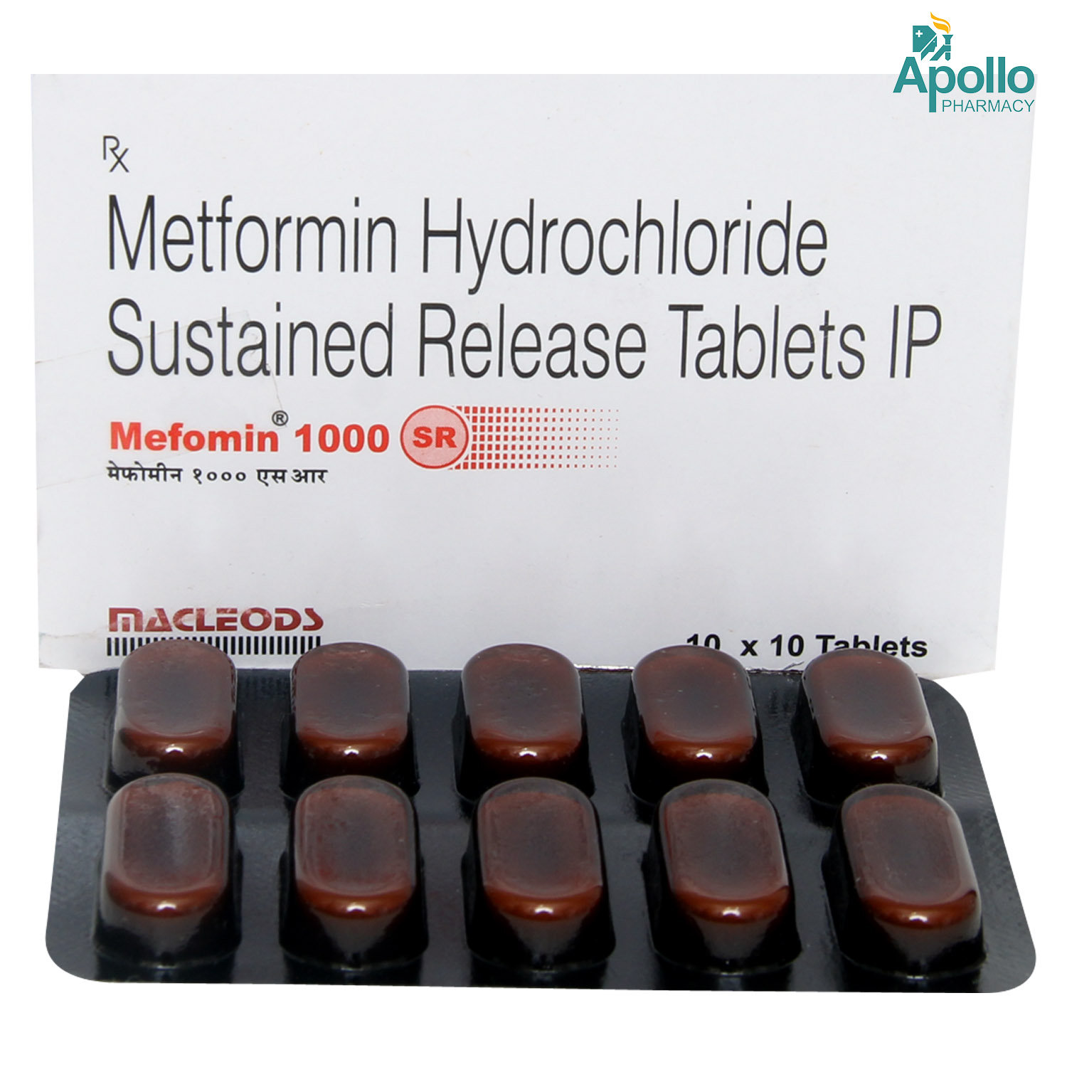 Mefomin 1000 SR Tablet 10's, Pack of 10 TABLETS Mefomin 1000 SR Tablet 10's, Pack of 10 TABLETS