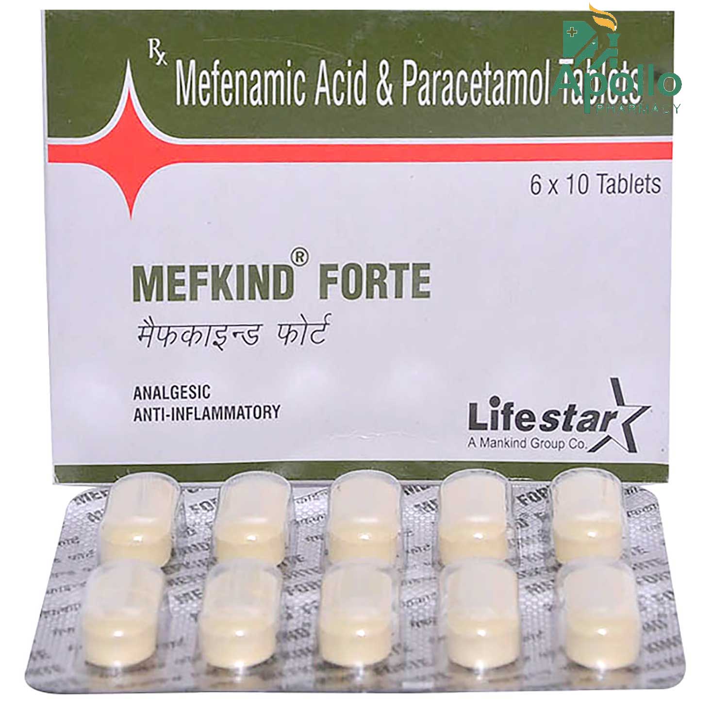 Mefkind Forte Tablet 10's, Pack of 10 TABLETS Mefkind Forte Tablet 10's, Pack of 10 TABLETS