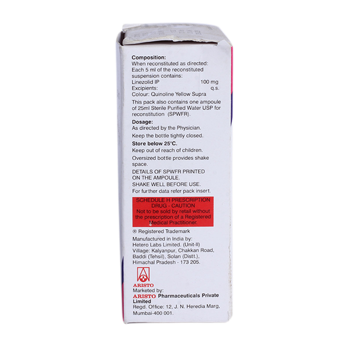Megazolid 100 mg Suspension 30 ml, Pack of 1 Liquid Megazolid 100 mg Suspension 30 ml, Pack of 1 Liquid
