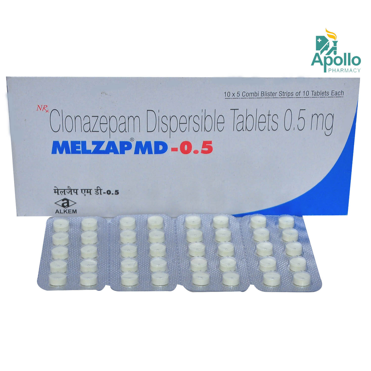 Melzap MD-0.5 Tablet 10's, Pack of 10 TABLETS Melzap MD-0.5 Tablet 10's, Pack of 10 TABLETS
