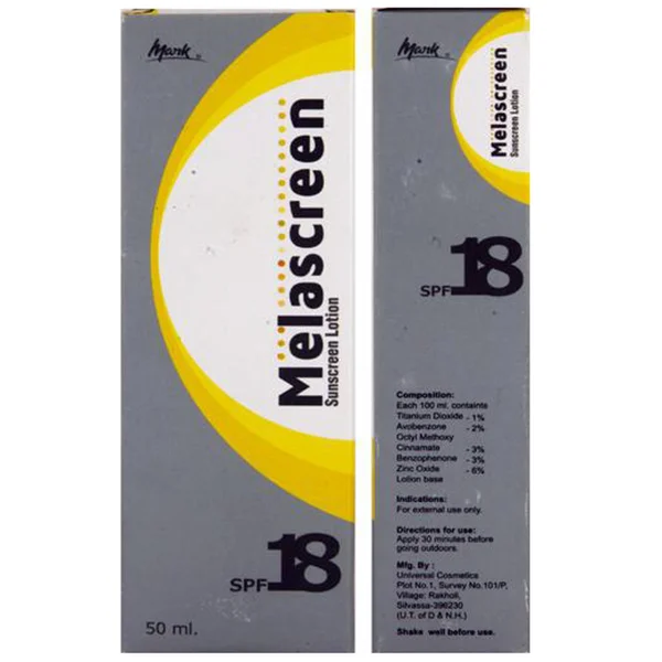 Melascreen Sunscreen Lotion, 50 ml, Pack of 1