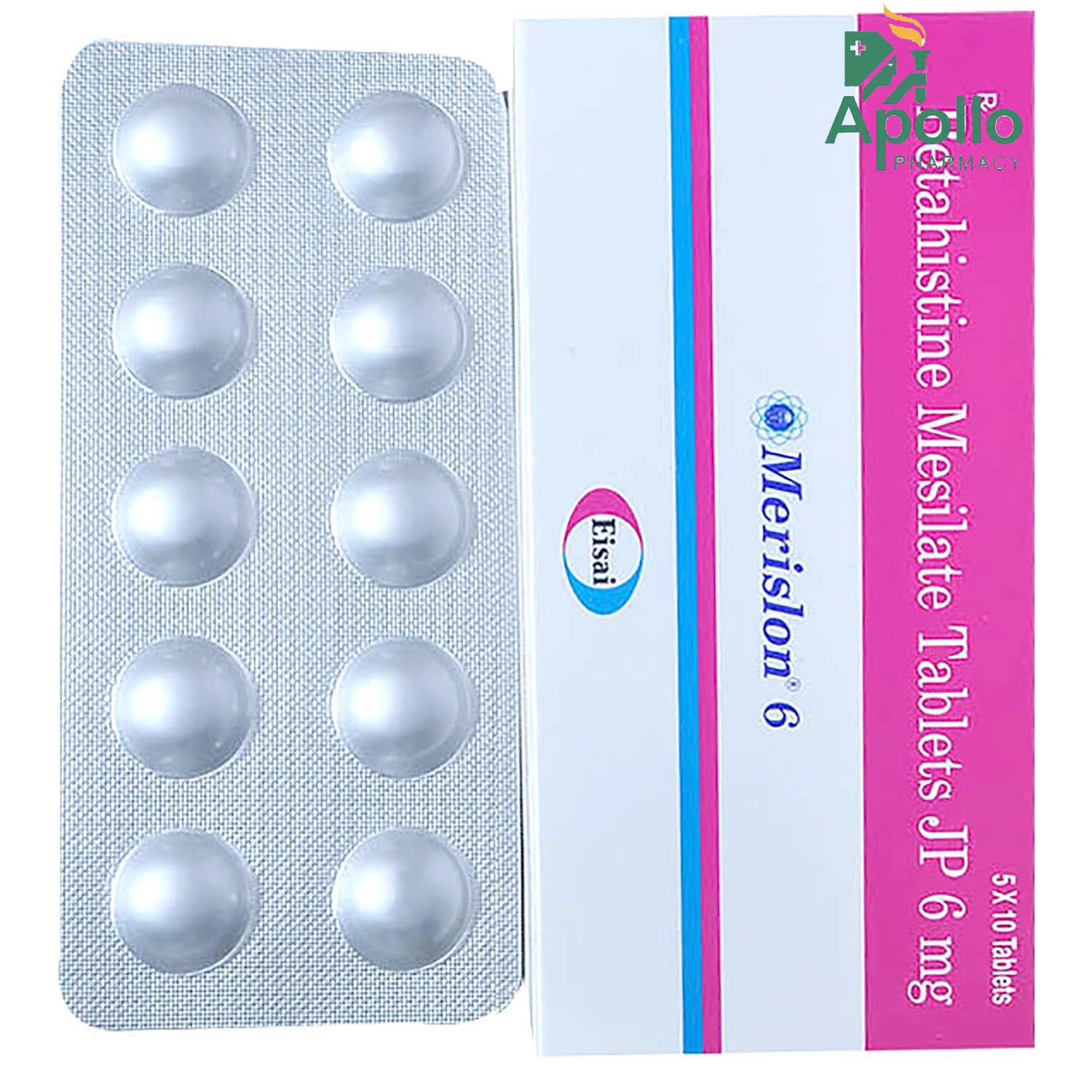 Buy Merislone 6mg Tablet 10's Online