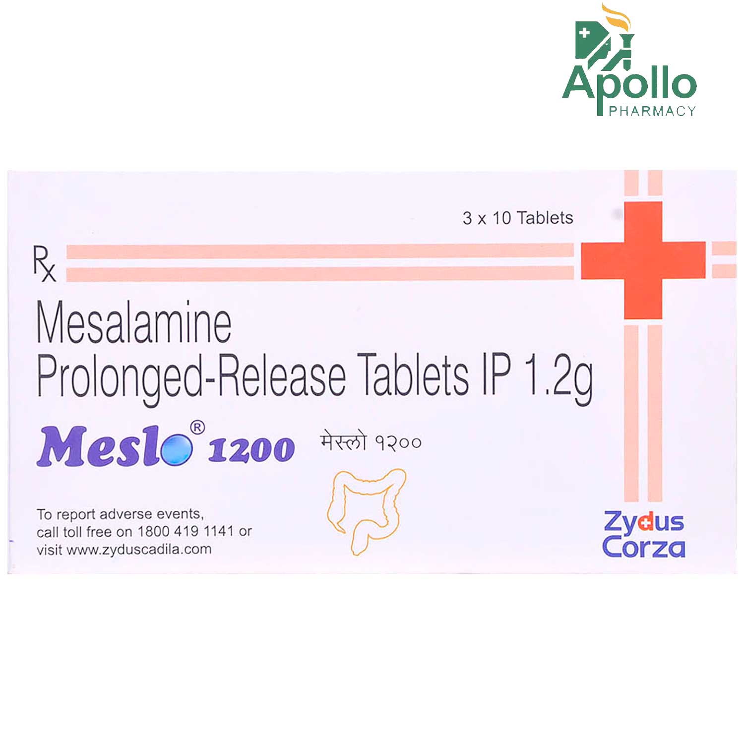 Buy Meslo 1200 Tablet 10's Online