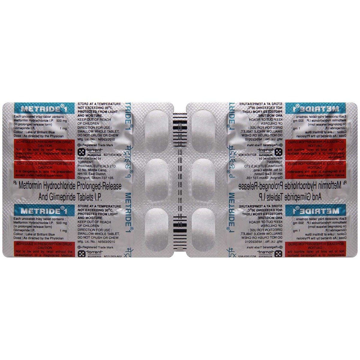 Metride 1 Tablet 15's, Pack of 15 TABLETS Metride 1 Tablet 15's, Pack of 15 TABLETS