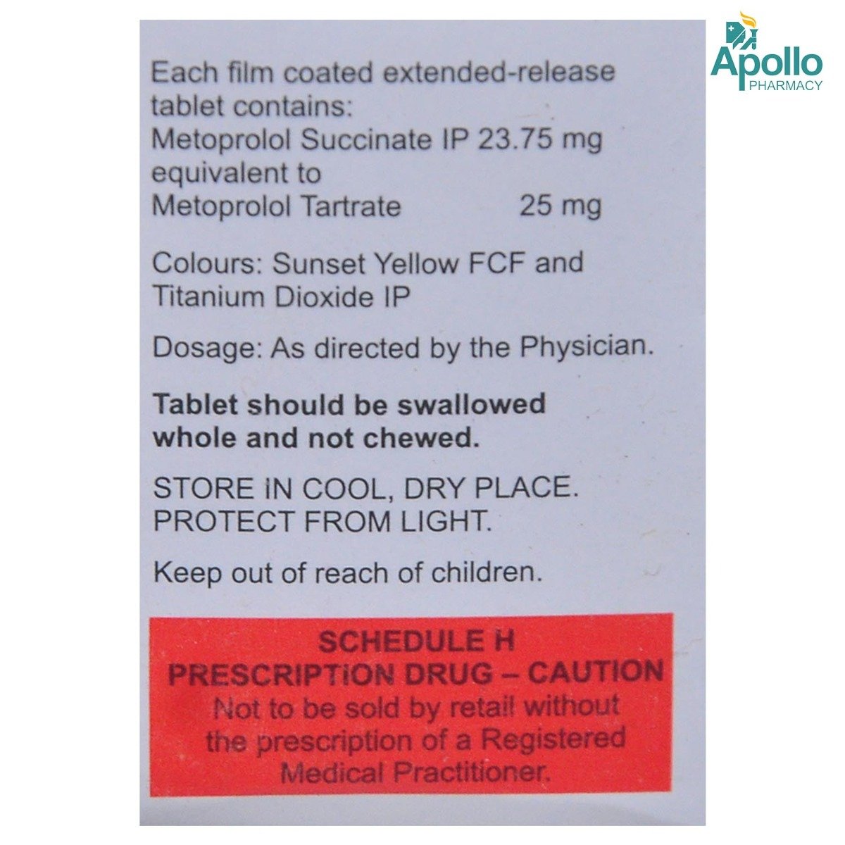 Metomac 25 Tablet 10's, Pack of 10 TabletS Metomac 25 Tablet 10's, Pack of 10 TabletS