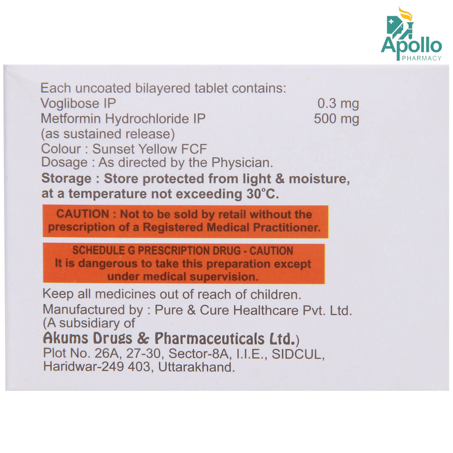 Metasens V 0.3 Tablet 10's, Pack of 10 TabletS Metasens V 0.3 Tablet 10's, Pack of 10 TabletS