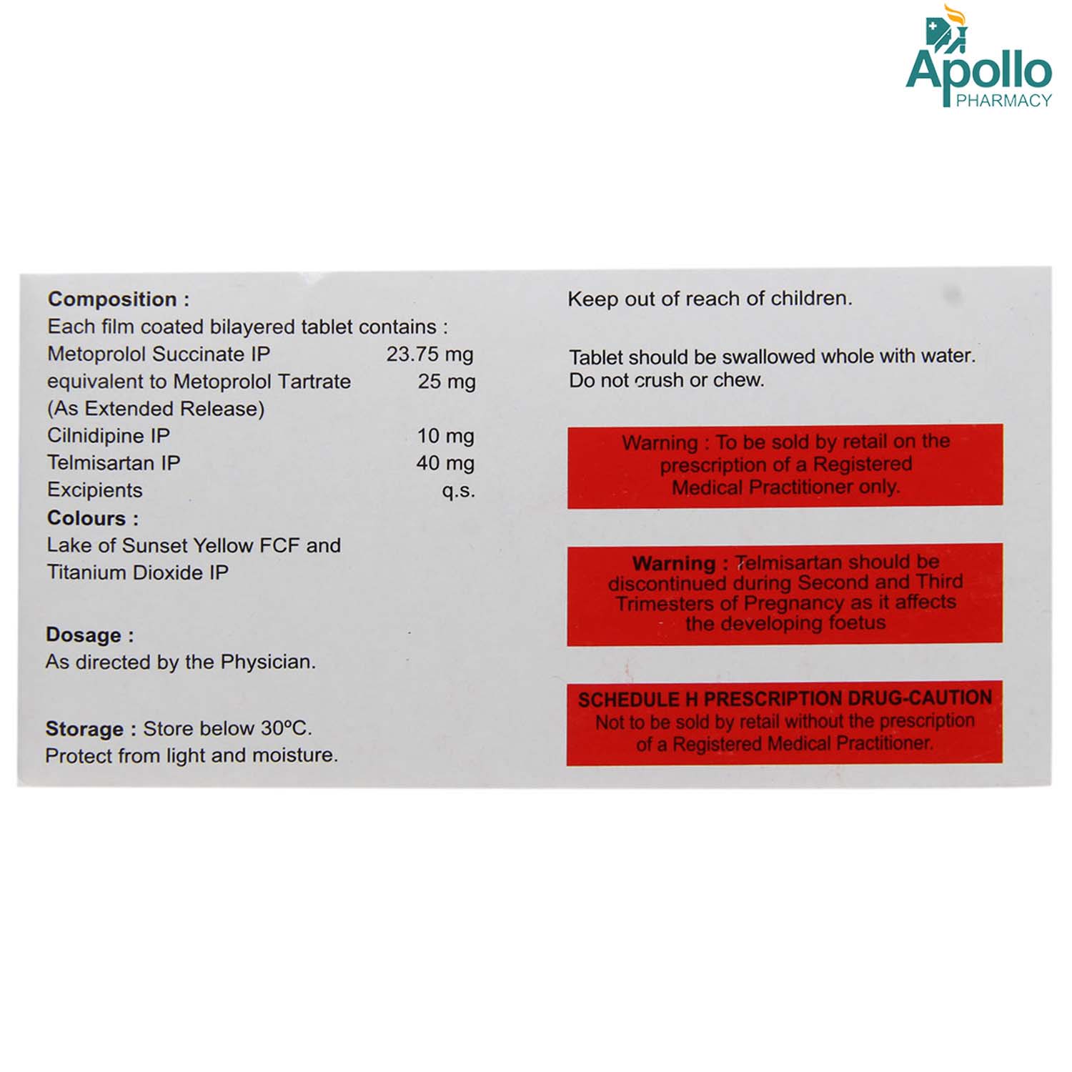 Met XL Trio 25 Tablet 10's, Pack of 10 TABLETS Met XL Trio 25 Tablet 10's, Pack of 10 TABLETS