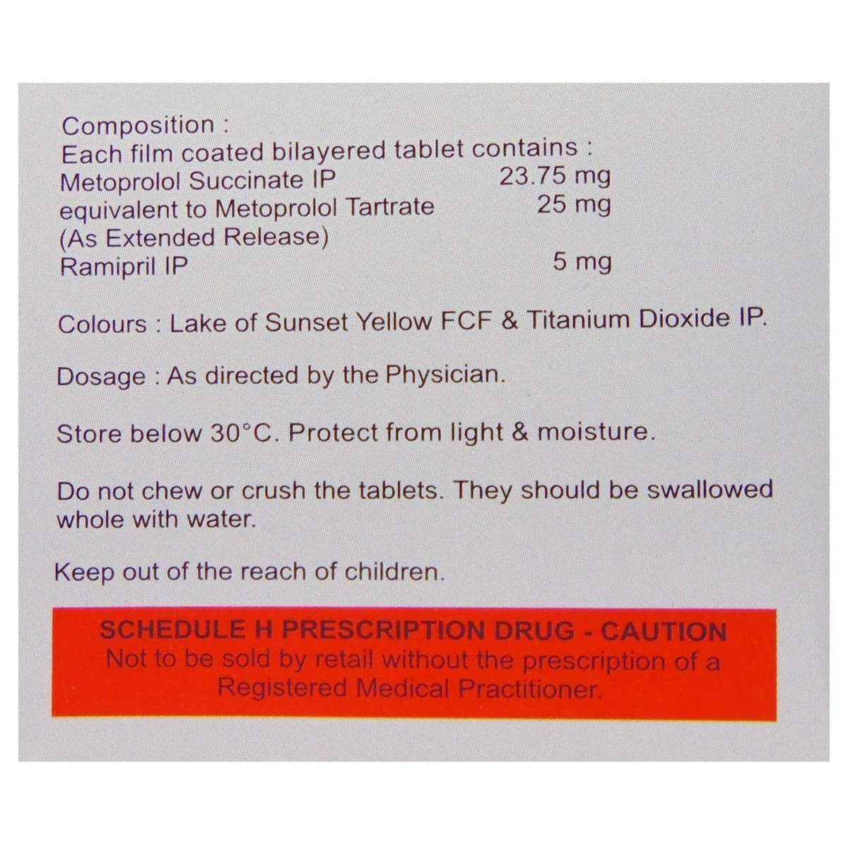 Met XL R 25/5 Tablet 15's, Pack of 15 TABLETS Met XL R 25/5 Tablet 15's, Pack of 15 TABLETS