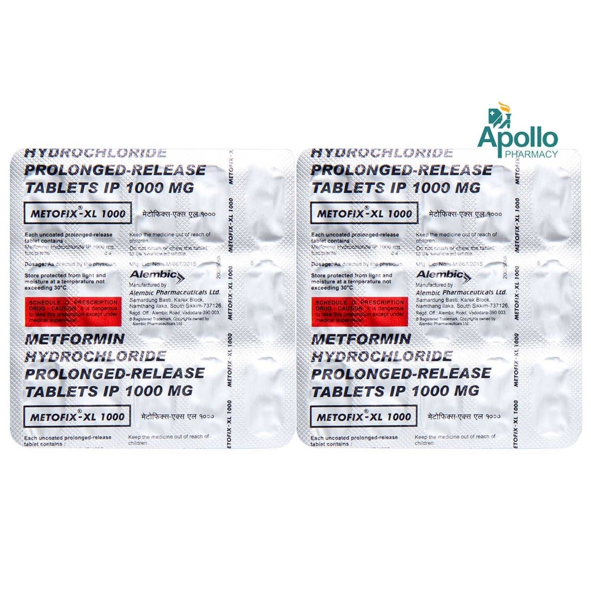 Metofix XL 1000 mg Tablet 15's, Pack of 15 TabletS Metofix XL 1000 mg Tablet 15's, Pack of 15 TabletS