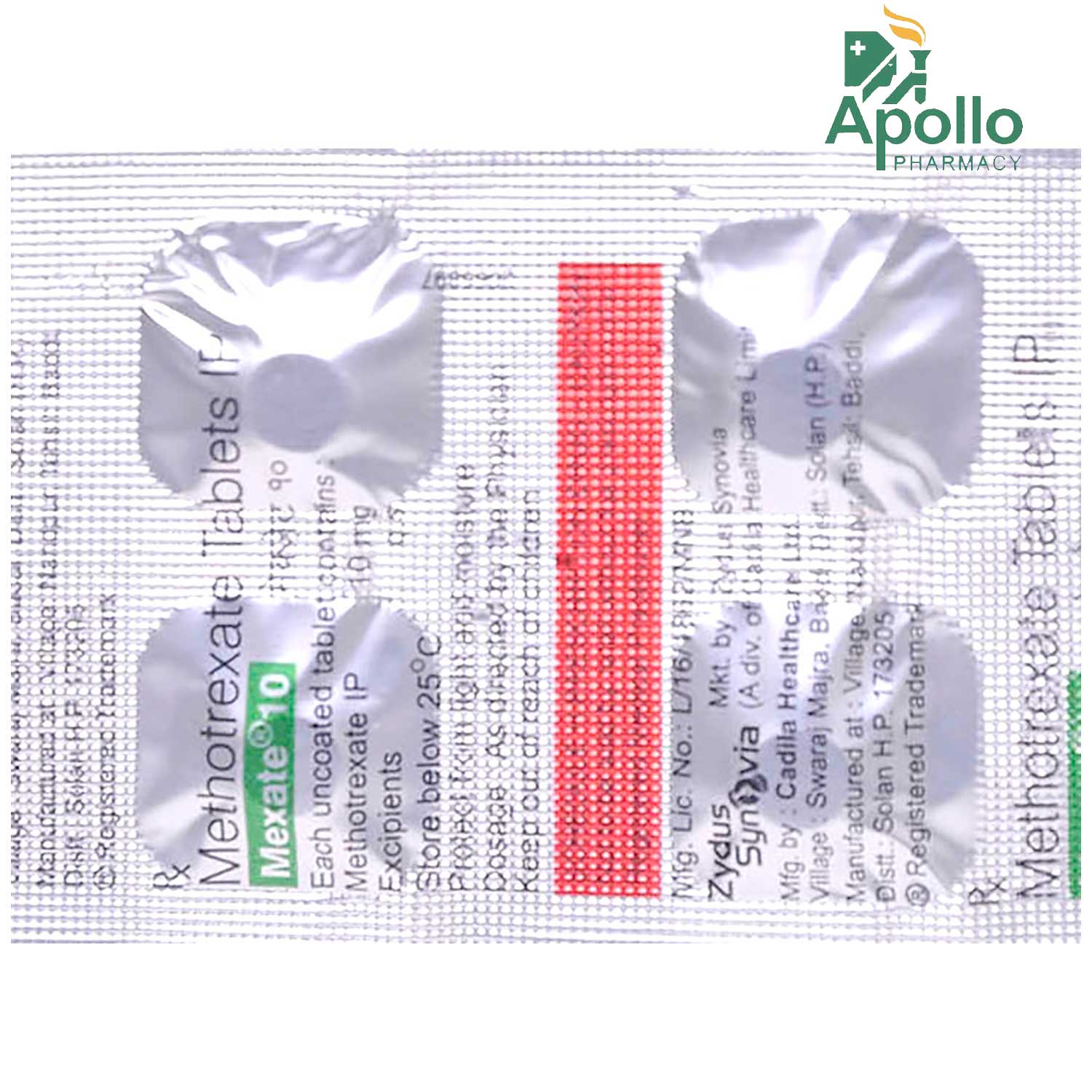 Mexate 10 Tablet 4's, Pack of 4 TABLETS Mexate 10 Tablet 4's, Pack of 4 TABLETS