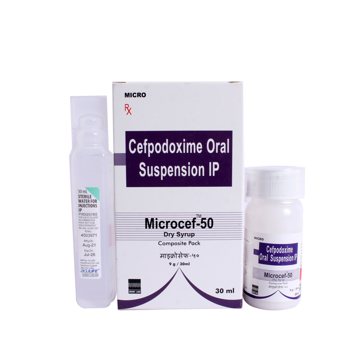 Microcef 50 mg Liquid 30 ml, Pack of 1 Tablet Microcef 50 mg Liquid 30 ml, Pack of 1 Tablet