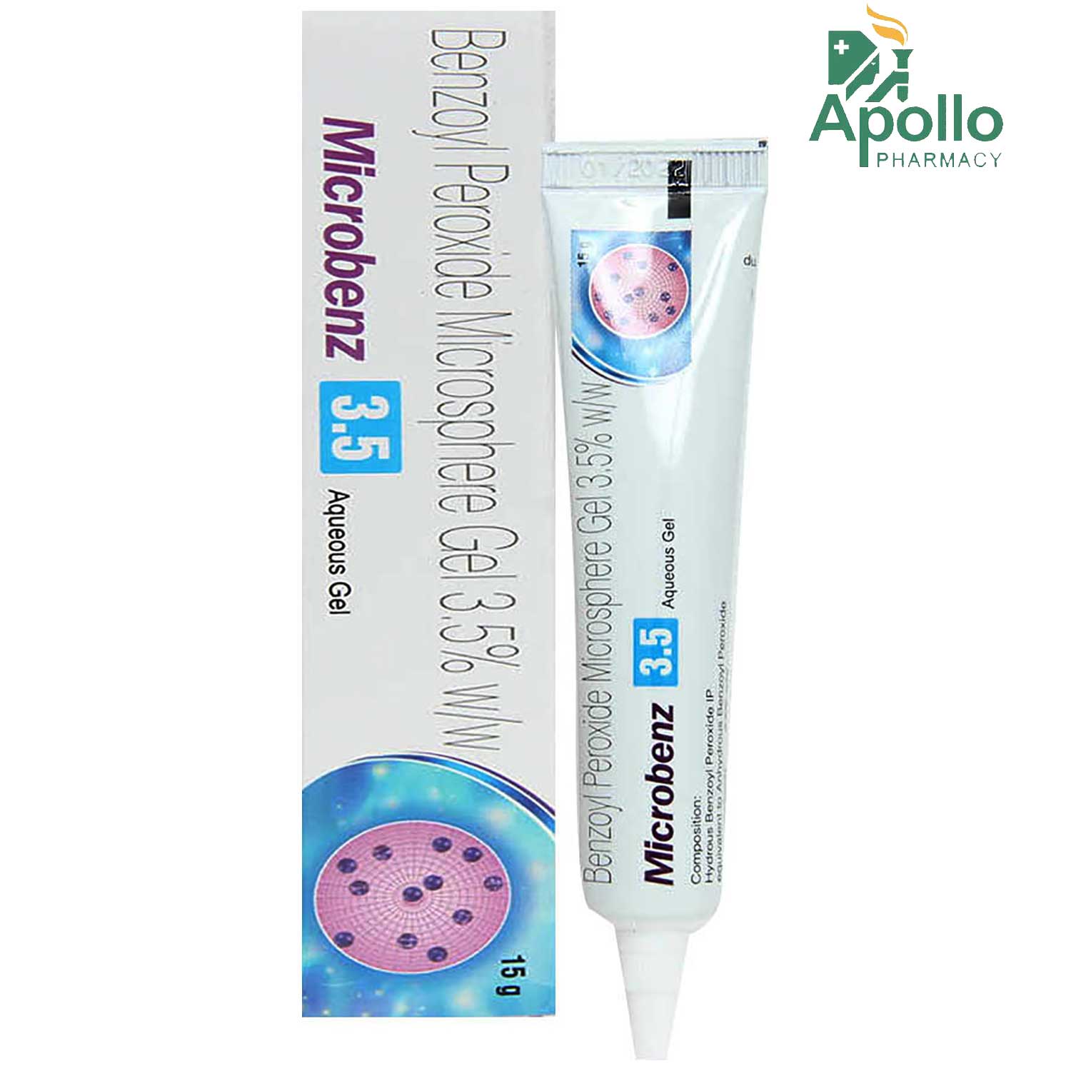 Microbenz 3.5% Aqueous Gel 15 gm, Pack of 1 GEL Microbenz 3.5% Aqueous Gel 15 gm, Pack of 1 GEL